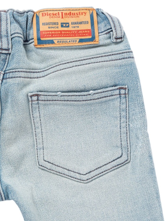 Diesel Kids: Stretch cotton jeans - Light Blue - kids-boys_1 | Luisa Via Roma