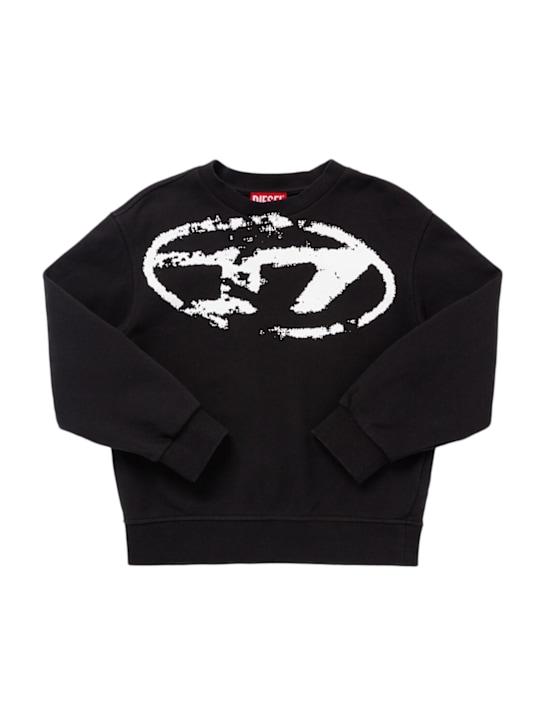 Diesel Kids: Printed cotton sweatshirt - kids-boys_0 | Luisa Via Roma