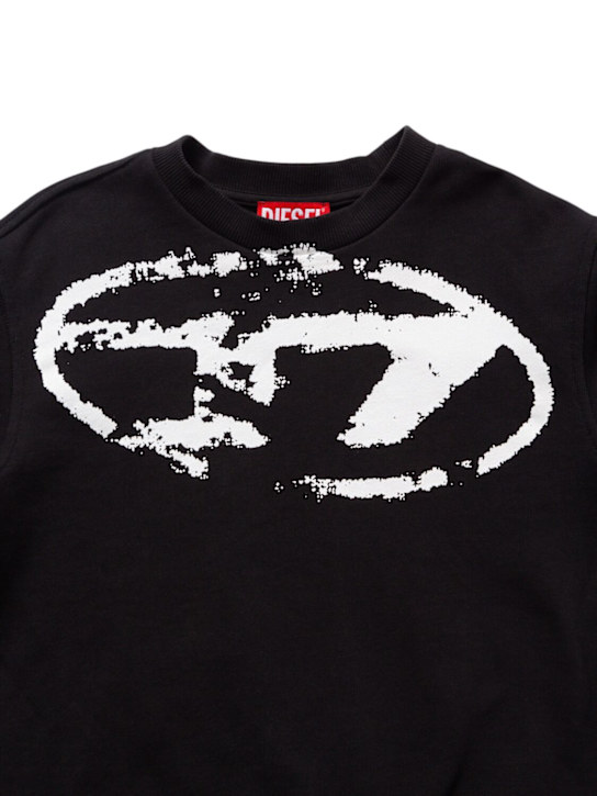 Diesel Kids: Printed cotton sweatshirt - kids-boys_1 | Luisa Via Roma