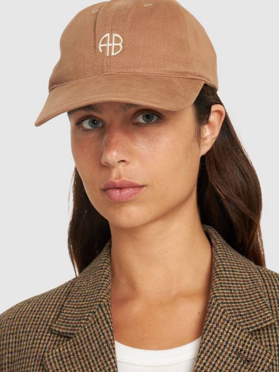 ANINE BING: Jeremy cotton baseball cap - women_1 | Luisa Via Roma