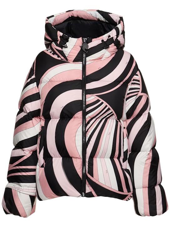 Pucci: Printed nylon down jacket - women_0 | Luisa Via Roma
