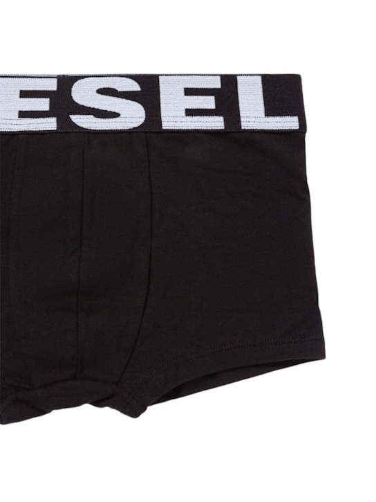 Diesel Kids: Set of 3 cotton jersey boxer briefs - kids-boys_1 | Luisa Via Roma