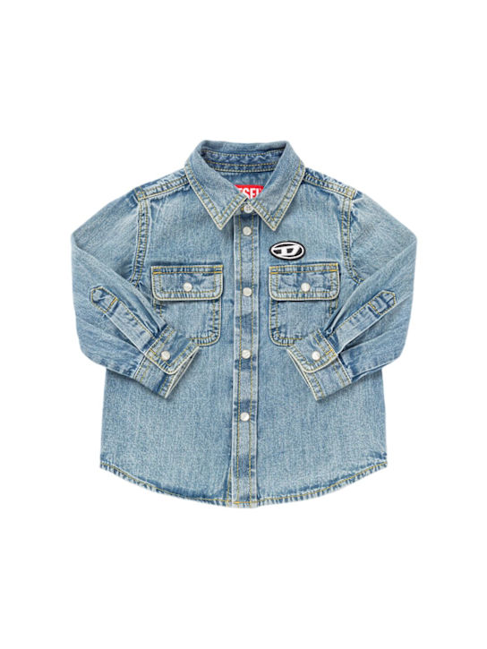 Diesel Kids: Cotton denim shirt - kids-boys_0 | Luisa Via Roma