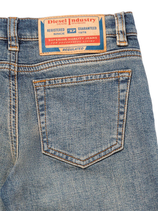 Diesel Kids: Stretch cotton flared jeans - kids-girls_1 | Luisa Via Roma