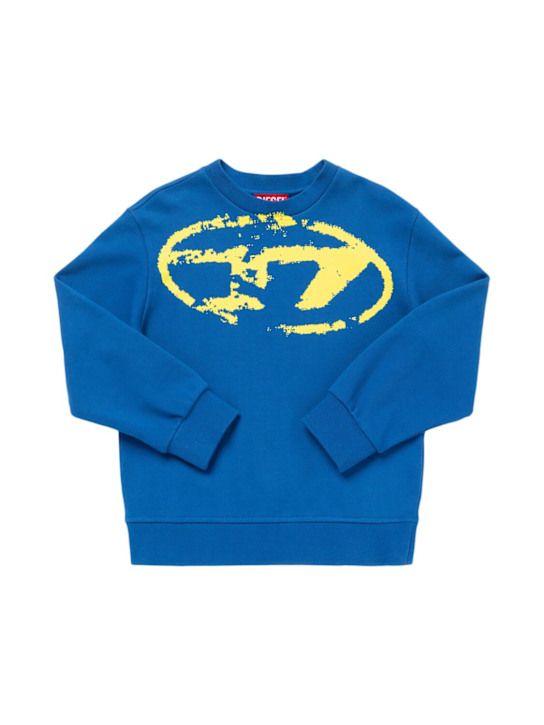 Diesel Kids: Printed cotton sweatshirt - kids-boys_0 | Luisa Via Roma