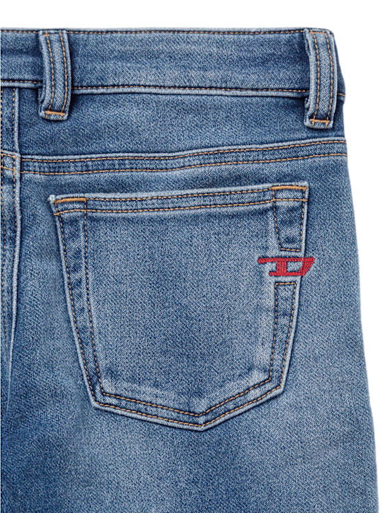 Diesel Kids: Stretch cotton jeans - Blue - kids-boys_1 | Luisa Via Roma