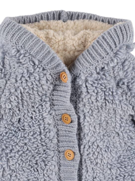 Louise Misha: ウールブレンドニットフーデッドロンパース - kids-girls_1 | Luisa Via Roma