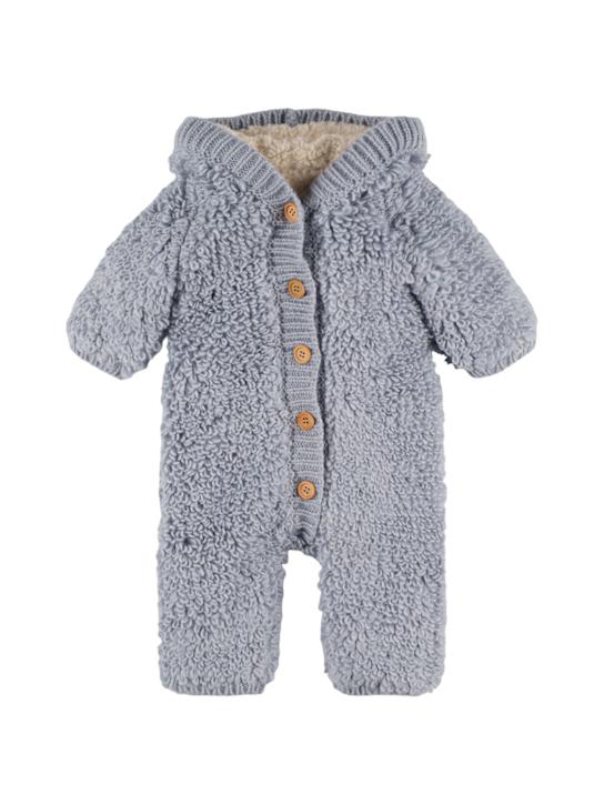 Louise Misha: ウールブレンドニットフーデッドロンパース - kids-girls_0 | Luisa Via Roma