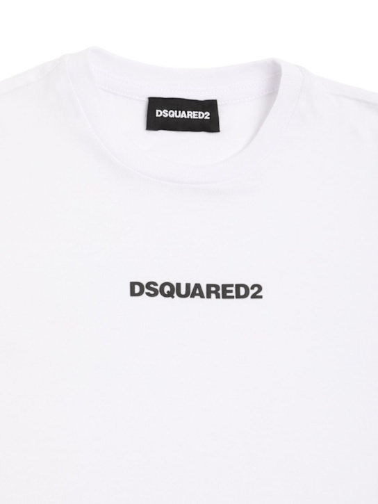 Dsquared2: Printed cotton jersey t-shirt - kids-boys_1 | Luisa Via Roma