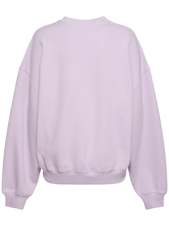 Rotate: Sui cotton logo sweatshirt - Lilac - women_3 | Luisa Via Roma
