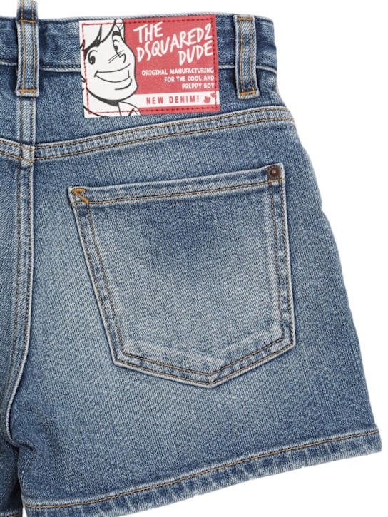 Dsquared2: Stretch denim shorts - kids-girls_1 | Luisa Via Roma