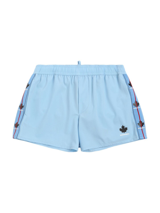 Dsquared2: Logo nylon blend swim shorts - kids-boys_0 | Luisa Via Roma