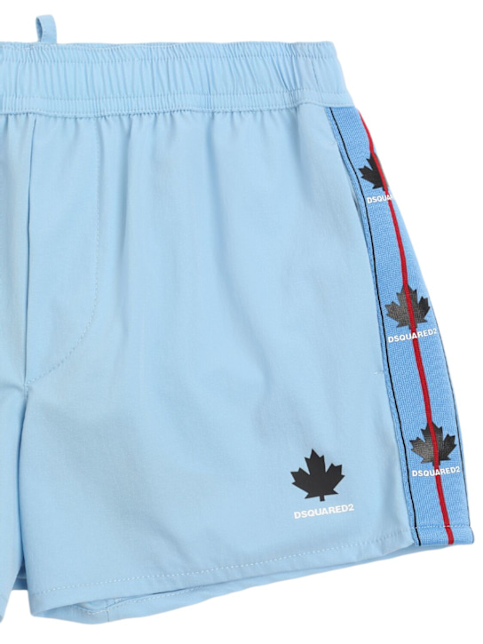 Dsquared2: Logo nylon blend swim shorts - kids-boys_1 | Luisa Via Roma