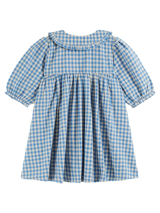 Emile & Ida: コットンブレンドギンガムワンピース - kids-girls_1 | Luisa Via Roma