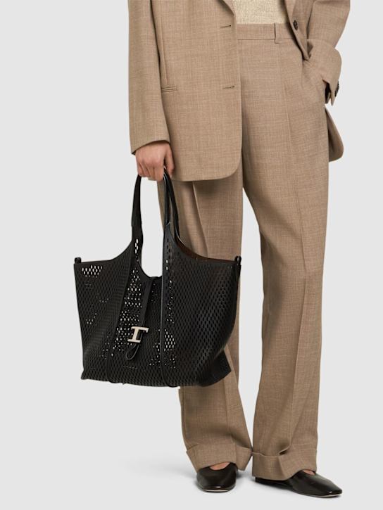 Tod's: Medium Fori laser leather tote bag - women_1 | Luisa Via Roma