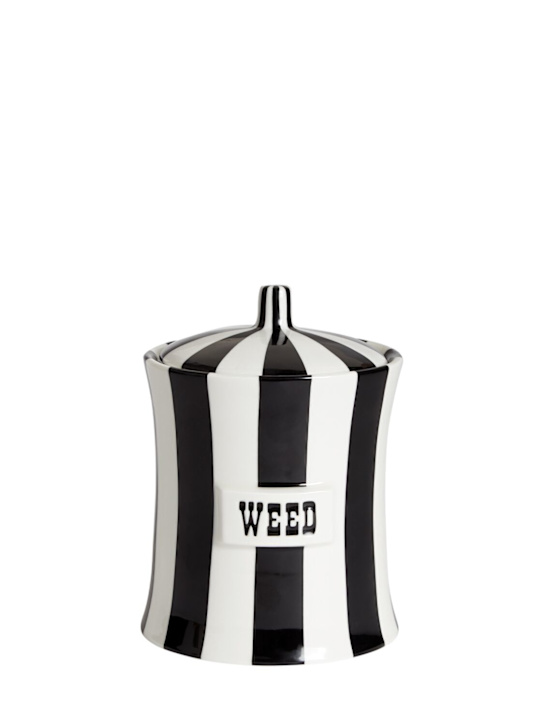 Jonathan Adler: Weed Vice canister - Black/White - ecraft_0 | Luisa Via Roma