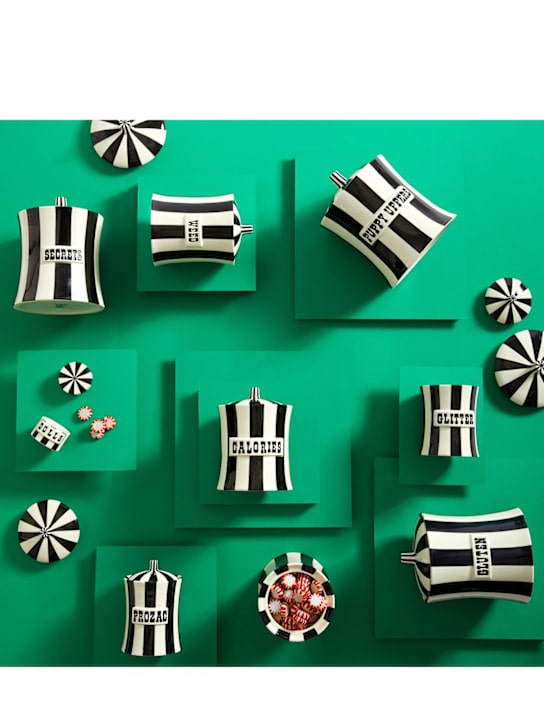Jonathan Adler: Weed Vice canister - Black/White - ecraft_1 | Luisa Via Roma