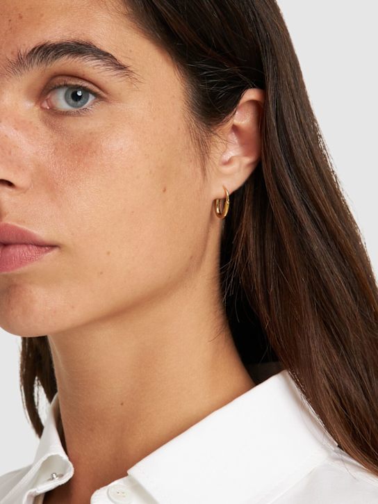Otiumberg: Orecchini a cerchio Roscida Oval - Oro - women_1 | Luisa Via Roma