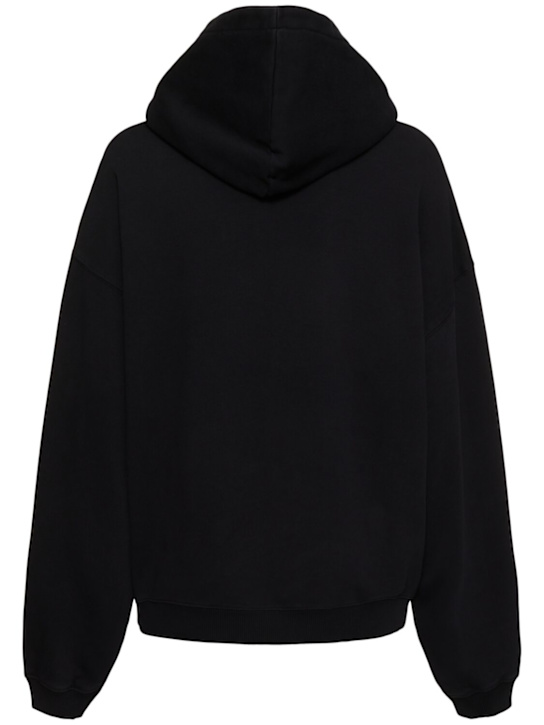 Rotate: Anya logo cotton hoodie - Black - women_3 | Luisa Via Roma