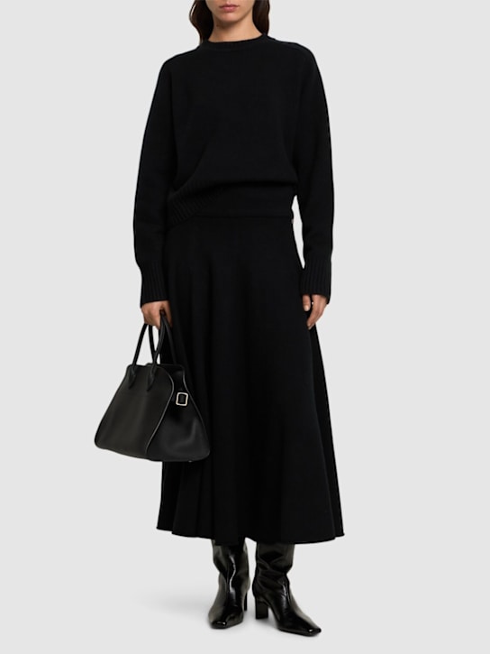 Extreme Cashmere: Gonna midi Twirl in maglia di misto cashmere - women_1 | Luisa Via Roma