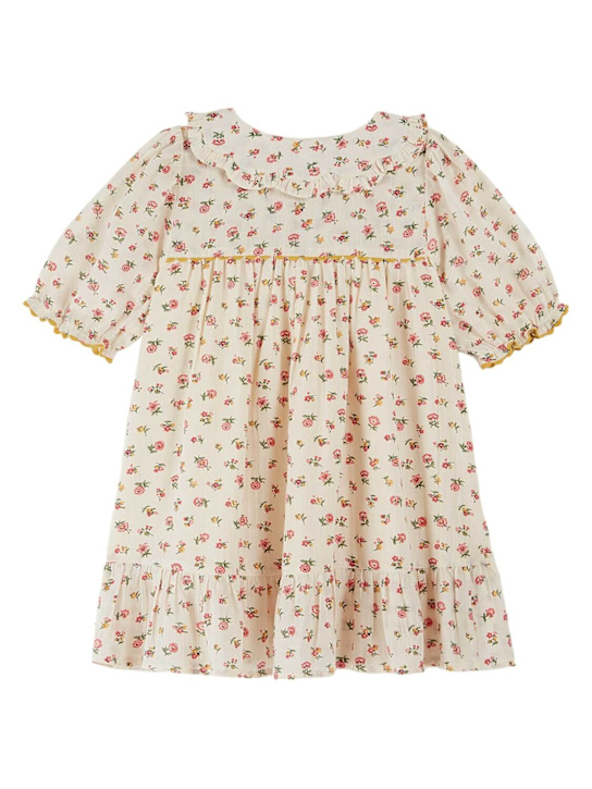 Emile & Ida: Vestito in popeline di cotone stampato - kids-girls_1 | Luisa Via Roma