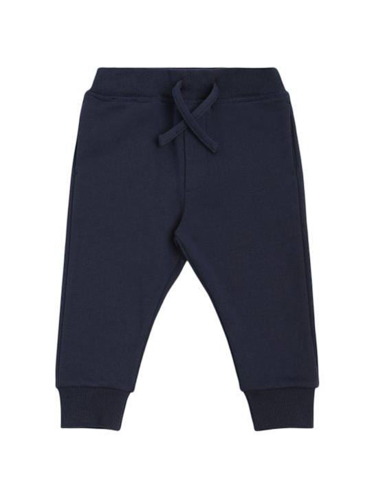 Dsquared2: Printed cotton sweatpants - Blue - kids-boys_0 | Luisa Via Roma