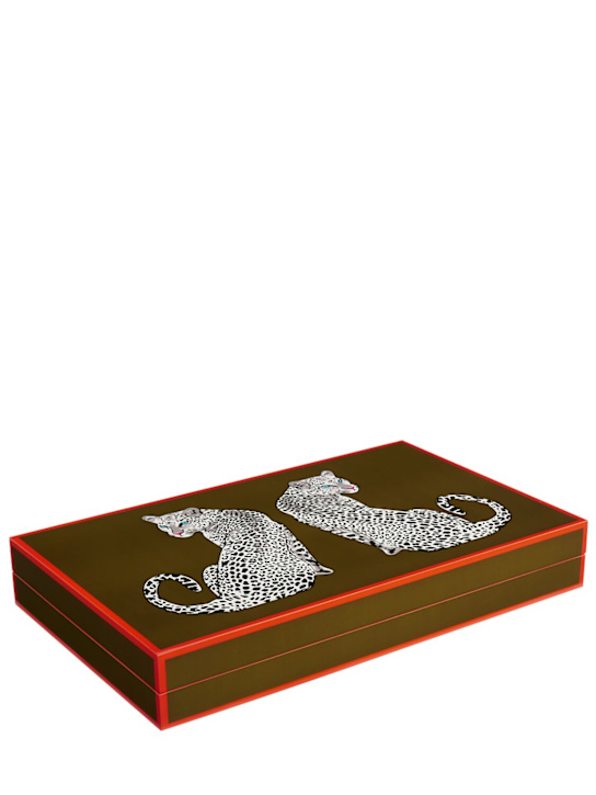 Jonathan Adler: Leopard backgammon set - Green - ecraft_3 | Luisa Via Roma