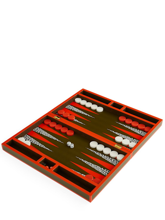 Jonathan Adler: Leopard backgammon set - Green - ecraft_4 | Luisa Via Roma