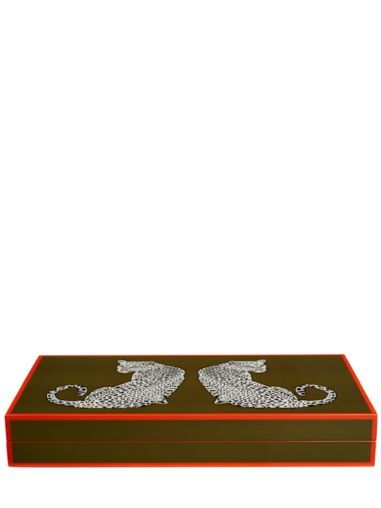 Jonathan Adler: Leopard backgammon set - Green - ecraft_2 | Luisa Via Roma