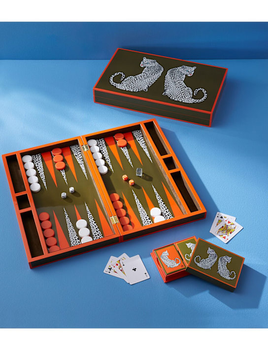 Jonathan Adler: Leopard backgammon set - Green - ecraft_1 | Luisa Via Roma