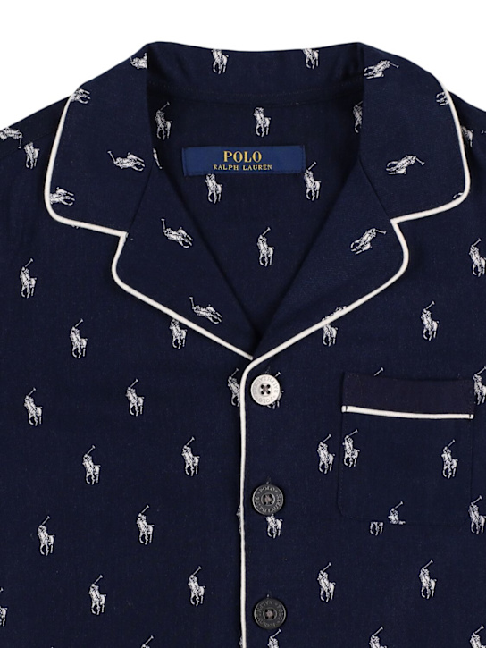 Polo Ralph Lauren: Pigiama in twill di cotone stampato - kids-boys_1 | Luisa Via Roma