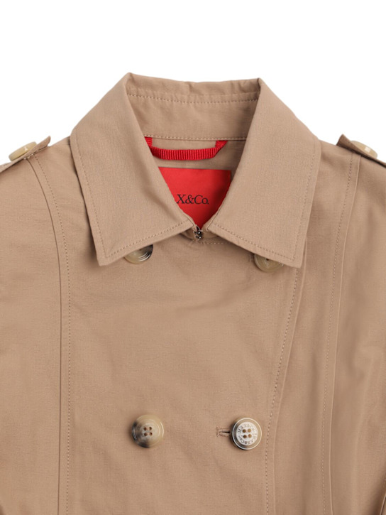 MAX&Co.: Trench in misto cotone con cintura - kids-girls_1 | Luisa Via Roma