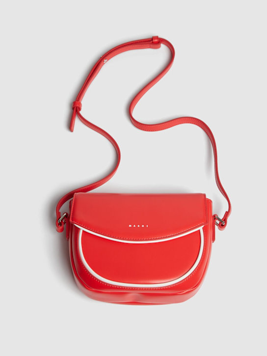 Marni Junior: Borsa a spalla con logo - Rosso - kids-girls_1 | Luisa Via Roma