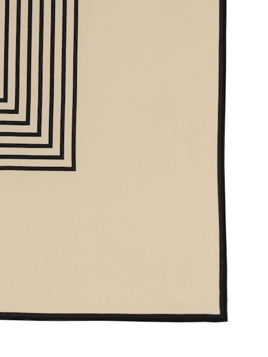 Toteme: Centered monogram silk scarf - women_1 | Luisa Via Roma