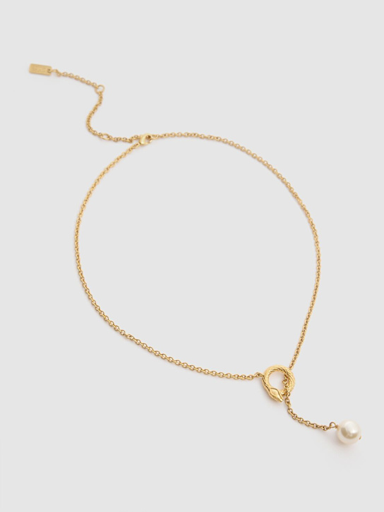 Chloé: Chloé lunar snake necklace - women_1 | Luisa Via Roma