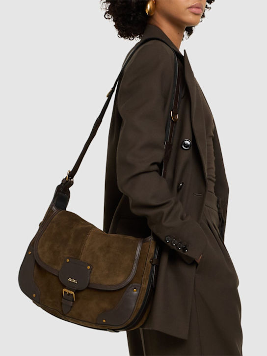 Isabel Marant: Sierra スエードショルダーバッグ - women_1 | Luisa Via Roma