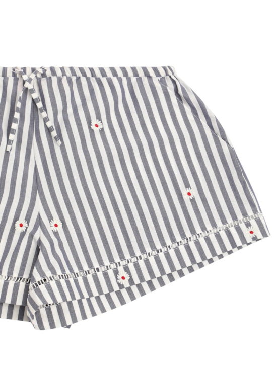MAX&Co.: Shorts Daisy in cotone con ricami - Multicolore - kids-girls_1 | Luisa Via Roma