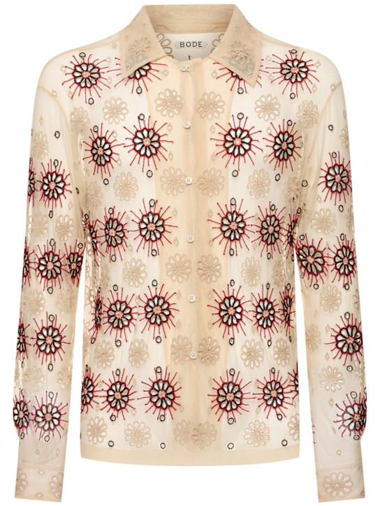 Bode: Solarium long-sleeve shirt - men_0 | Luisa Via Roma
