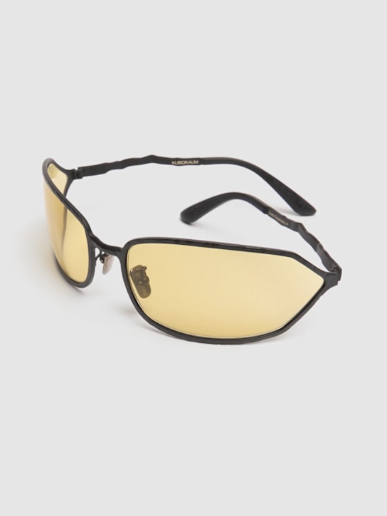 Kuboraum Berlin: H30 Round metal sunglasses - Black - women_1 | Luisa Via Roma