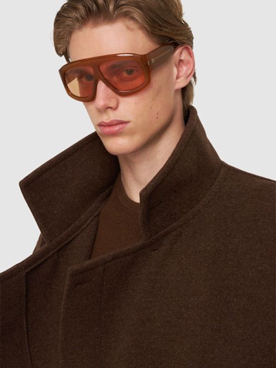 Port Tanger: Mari acetate sunglasses w/ amber lens - men_2 | Luisa Via Roma