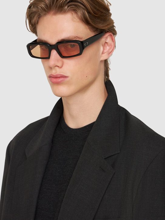 Port Tanger: Mektoub acetate sunglasses w/ amber lens - Brown - men_2 | Luisa Via Roma