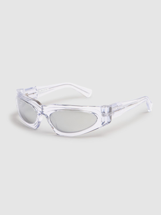 Kuboraum Berlin: E21 Round acetate sunglasses - Transparent/Mir - men_1 | Luisa Via Roma