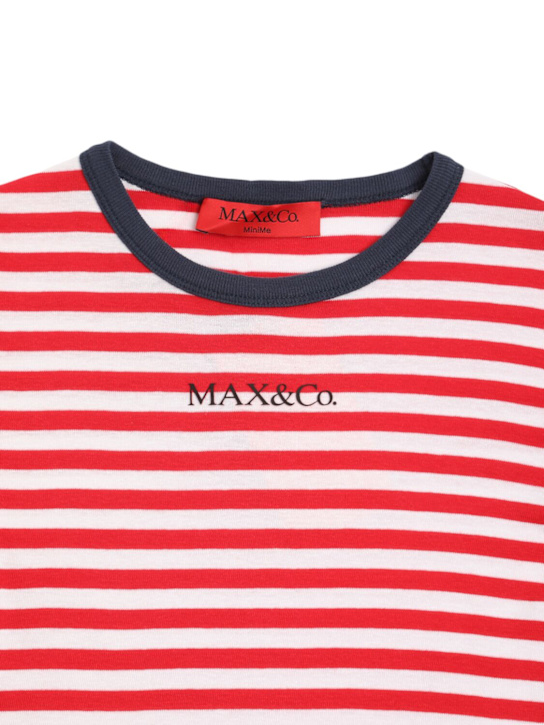 MAX&Co.: コットンジャージーTシャツ - レッド - kids-girls_1 | Luisa Via Roma