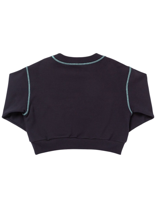 Copped cotton sweatshirt - Marni Junior - Girls  | Luisaviaroma