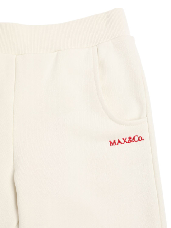 MAX&Co.: Pantaloni in felpa di cotone - Bianco - kids-girls_1 | Luisa Via Roma