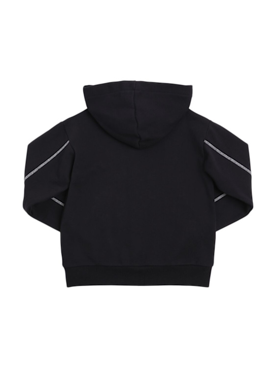 Marni Junior: Zip-up cotton sweatshirt hoodie - Dark Blue - kids-boys_2 | Luisa Via Roma