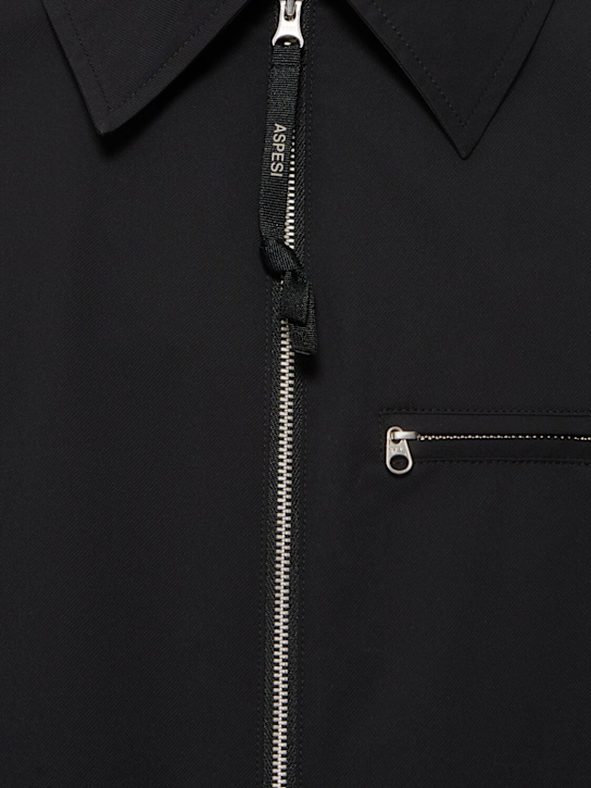 ASPESI: Water-repellent poly twill jacket - 10241 - men_4 | Luisa Via Roma