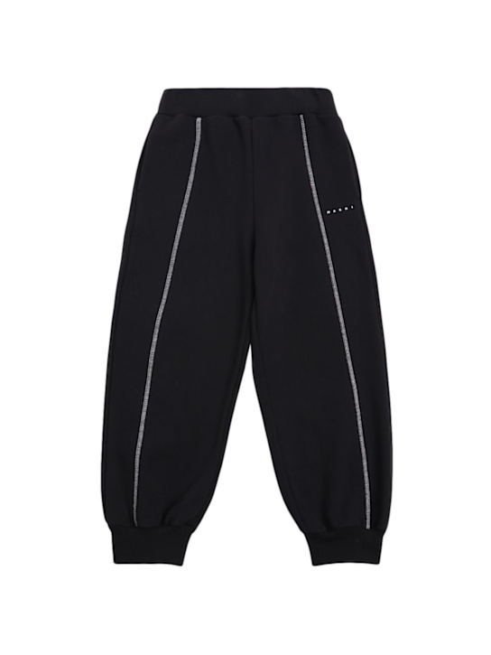 Marni Junior: Trainingshose aus Baumwolle - Dunkelblau - kids-boys_0 | Luisa Via Roma