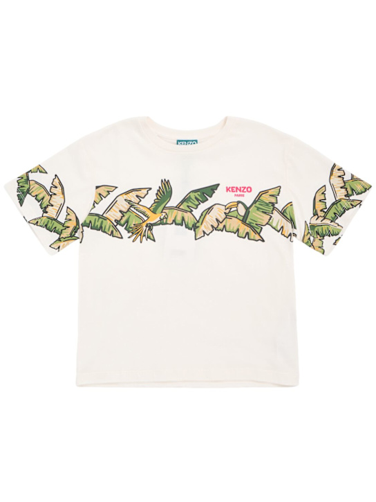 Kenzo Kids: コットンジャージーTシャツ - kids-boys_0 | Luisa Via Roma