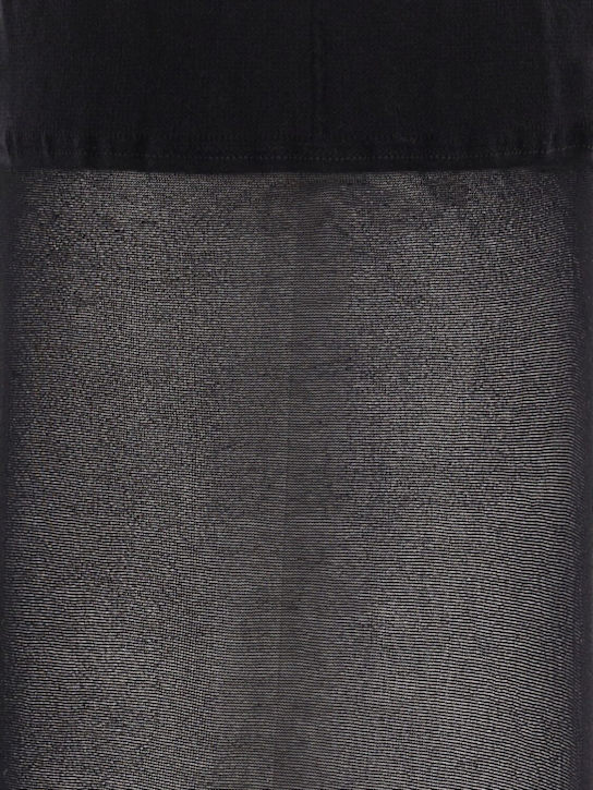 Dolce&Gabbana: Pack of 3 nylon tights w/logo - Black - women_0 | Luisa Via Roma